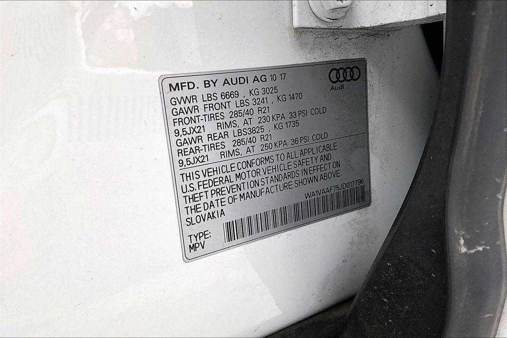 2018 Audi Q7 3.0T Prestige quattro