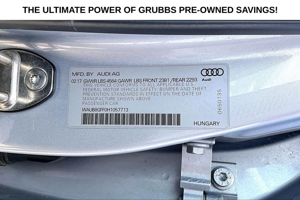 2017 Audi A3 2.0T Premium quattro