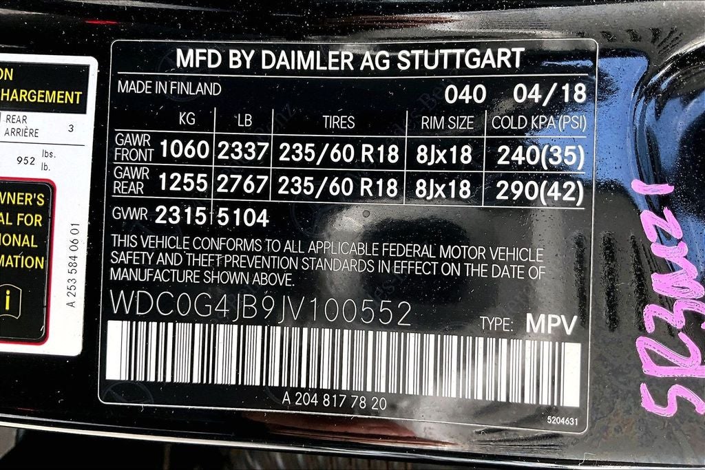 2018 Mercedes-Benz GLC GLC 300