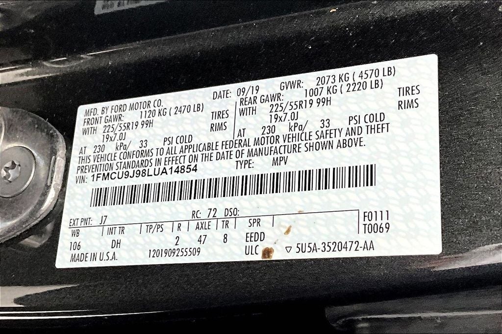 2020 Ford Escape Titanium