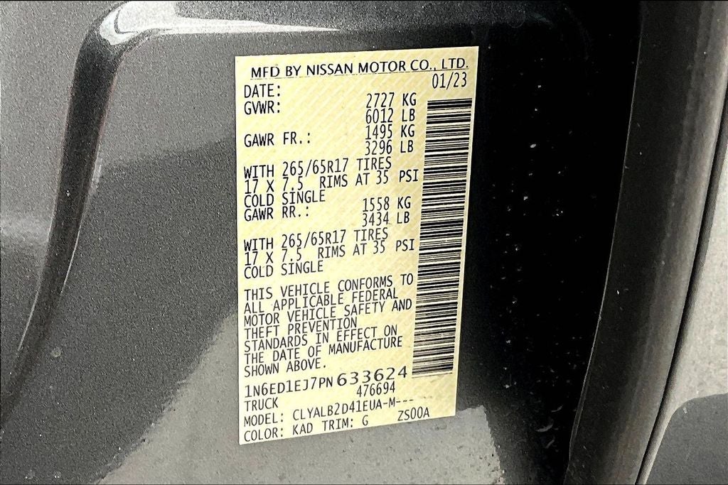 2023 Nissan Frontier SV