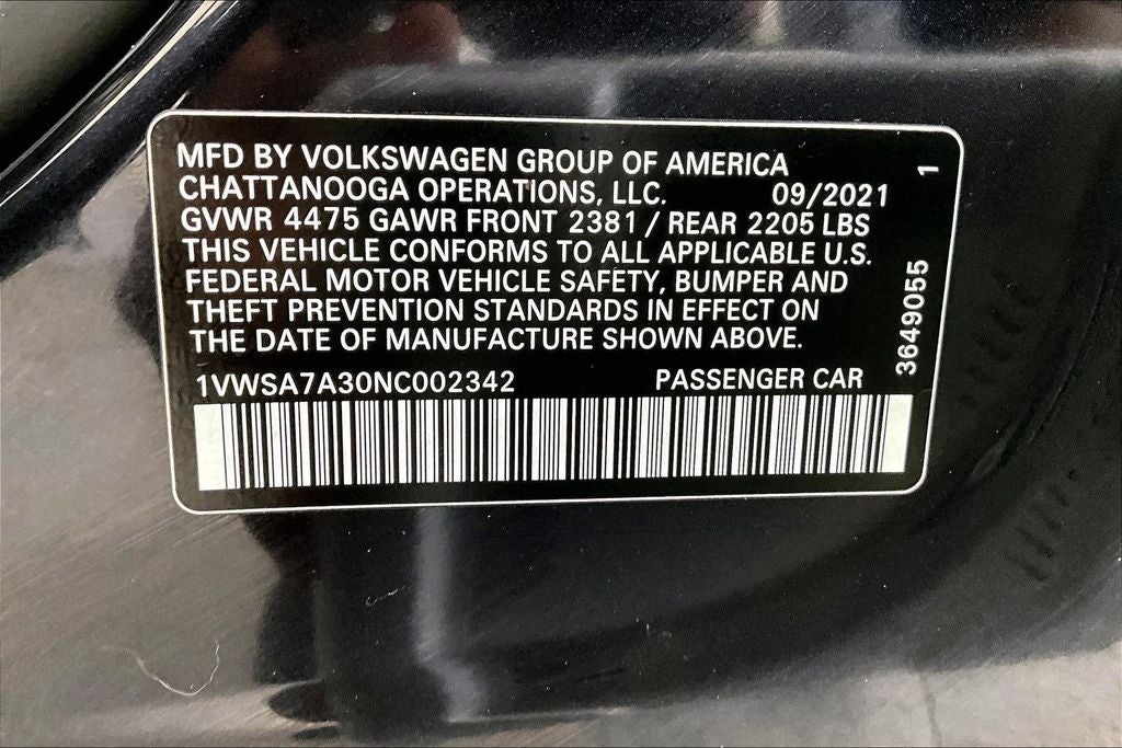 2022 Volkswagen Passat 2.0T SE