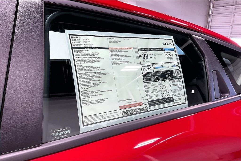 2026 Kia K4 LXS