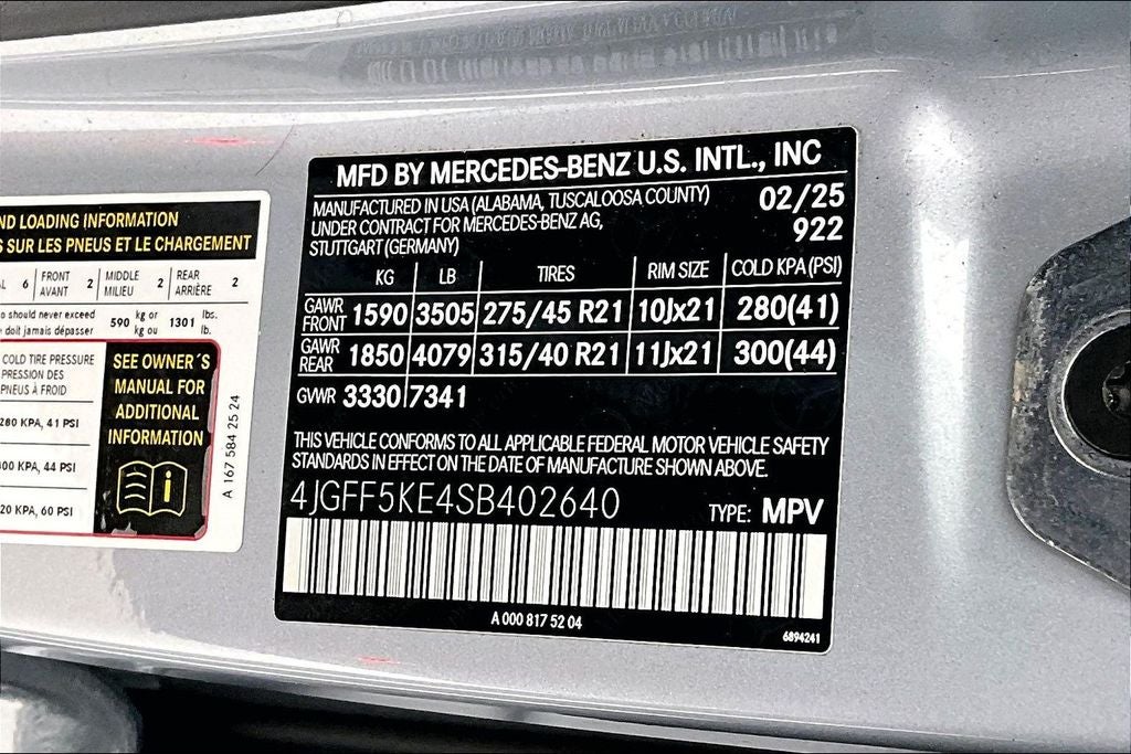 2025 Mercedes-Benz GLS GLS 450 4MATIC®