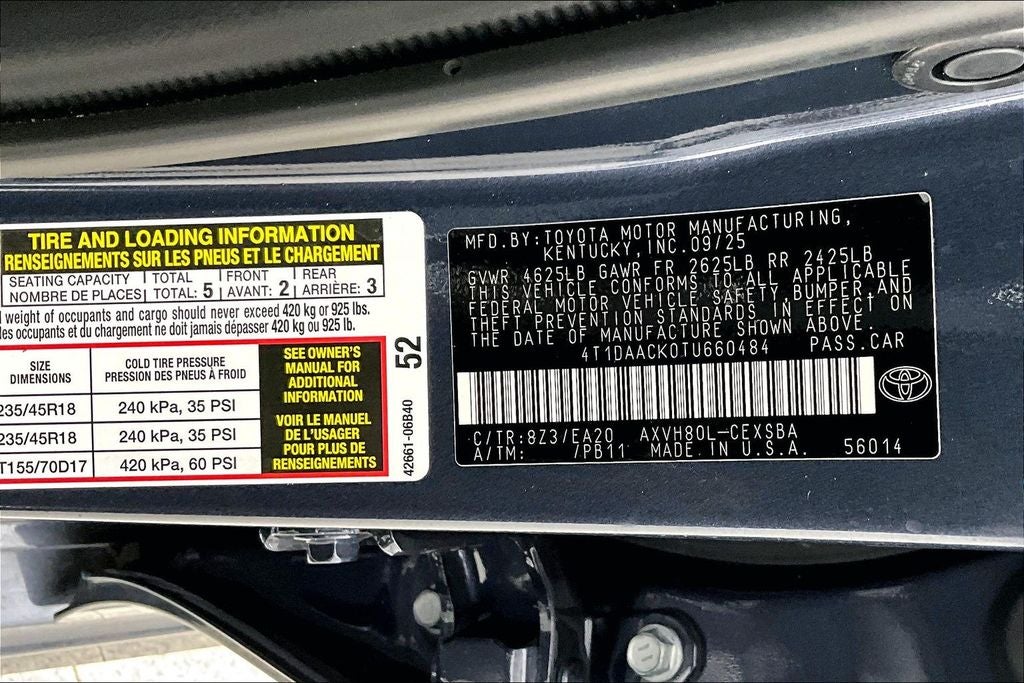 2026 Toyota Camry SE