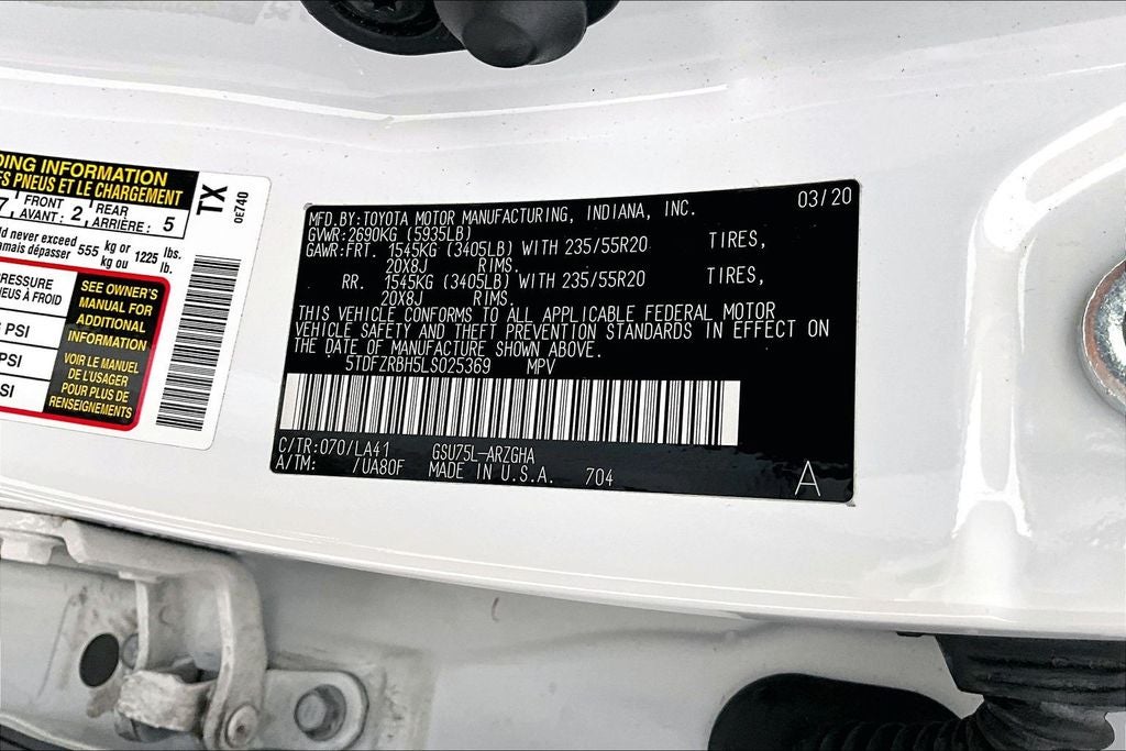 2020 Toyota Highlander Platinum