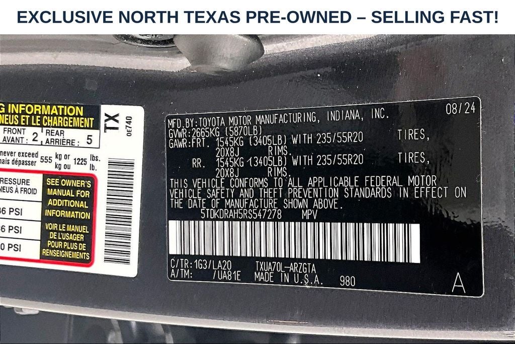 2024 Toyota Highlander Platinum