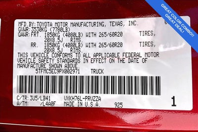 2023 Toyota Tundra Hybrid 1794 Edition