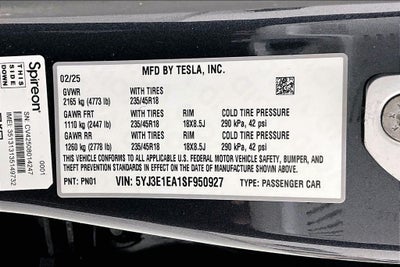 2025 Tesla Model 3 Long Range