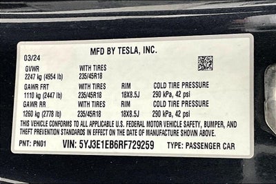 2024 Tesla Model 3 Long Range