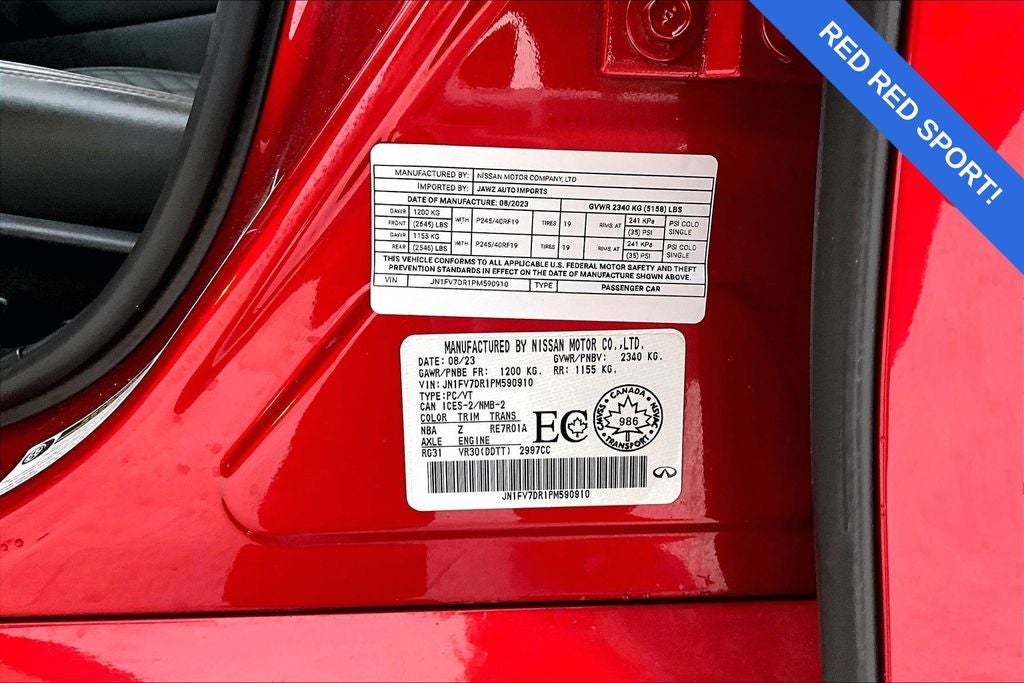 2023 INFINITI Q50 Red Sport 400