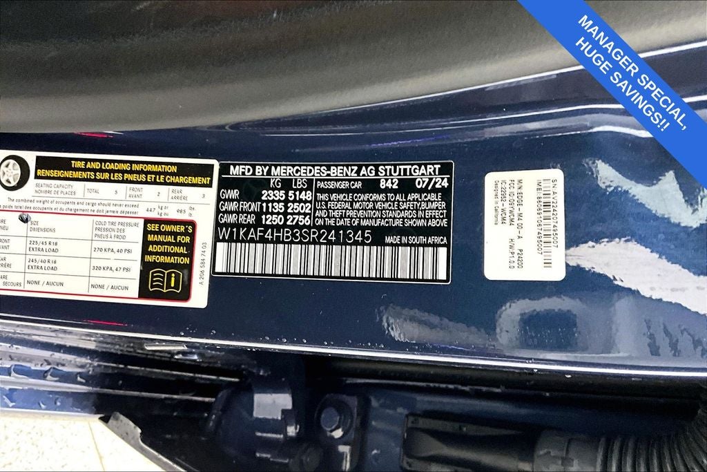 2025 Mercedes-Benz C-Class C 300 4MATIC®