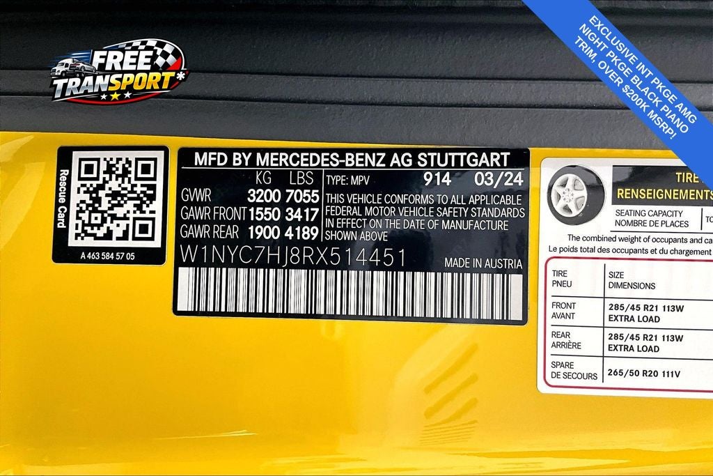 2024 Mercedes-Benz G-Class G 63 AMG® 4MATIC®