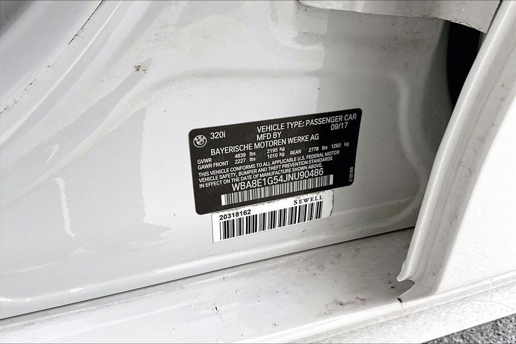 2018 BMW 3 Series 320i
