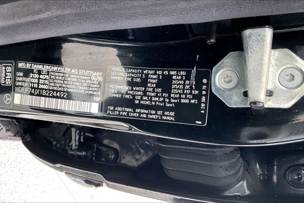 2001 Mercedes-Benz E-Class E 55 AMG® Sport