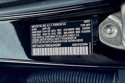 2022 Porsche Cayenne Base