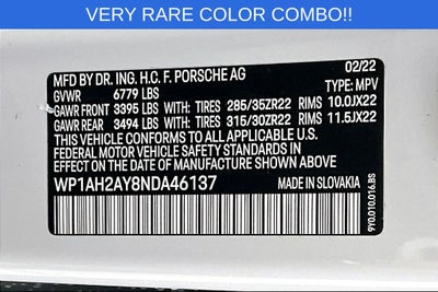 2022 Porsche Cayenne E-Hybrid Turbo S TURBO