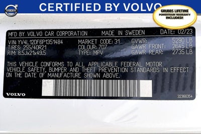 2023 Volvo XC60 B5 Ultimate Bright Theme