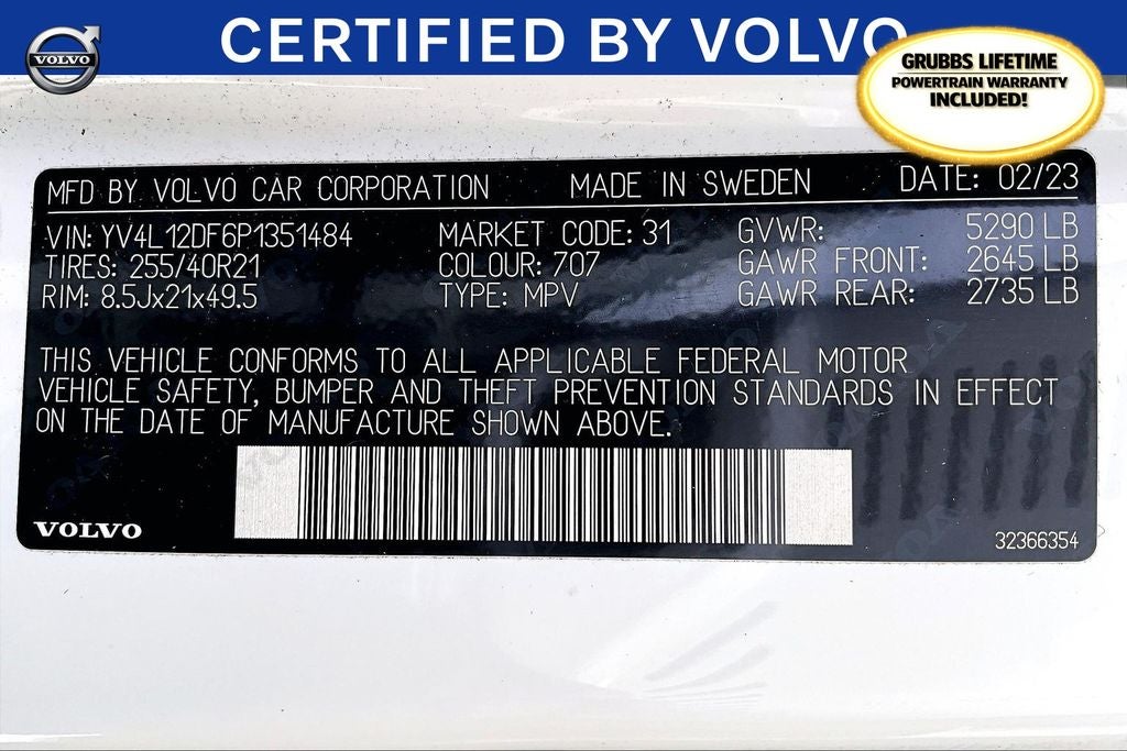 2023 Volvo XC60 B5 Ultimate Bright Theme