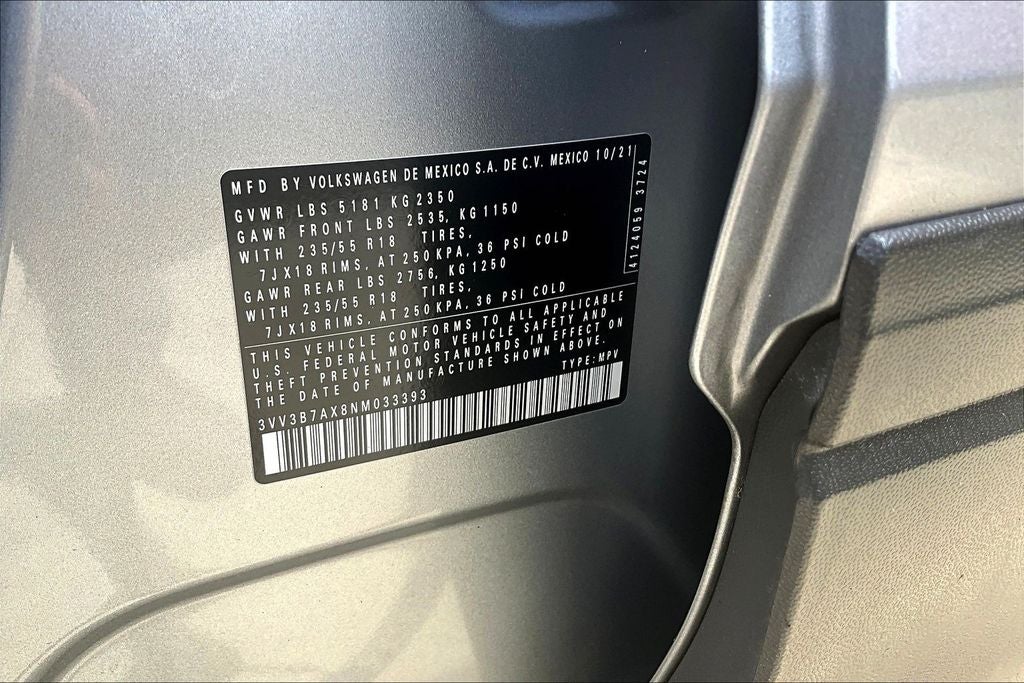 2022 Volkswagen Tiguan 2.0T SE