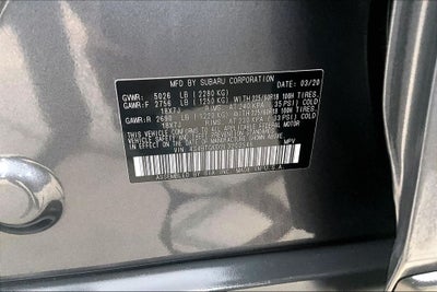 2020 Subaru Outback Onyx Edition XT