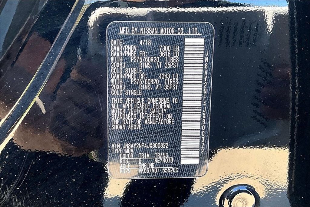 2018 Nissan Armada Platinum