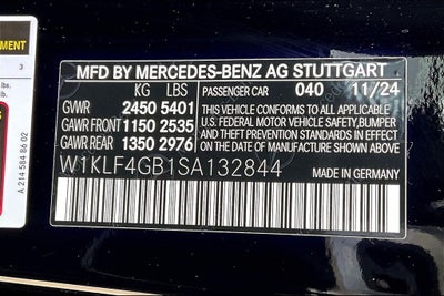 2025 Mercedes-Benz E-Class E 350
