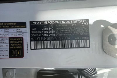 2025 Mercedes-Benz E-Class E 350