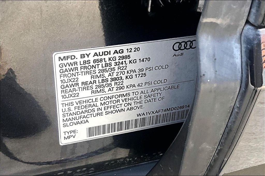 2021 Audi Q7 55 Prestige quattro