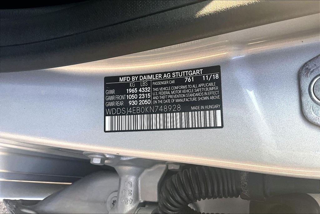 2019 Mercedes-Benz CLA CLA 250
