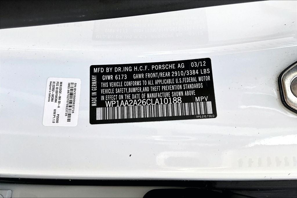 2012 Porsche Cayenne Base