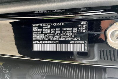 2023 Porsche Cayenne Platinum Edition