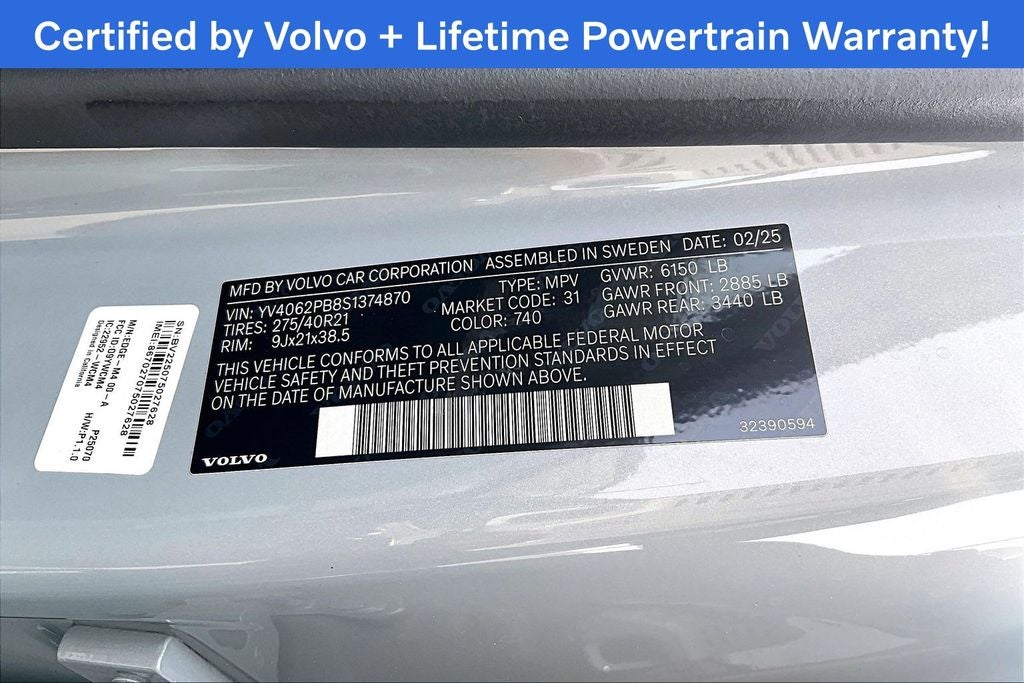 2025 Volvo XC90 B6 Plus 7-Seater 2025.5