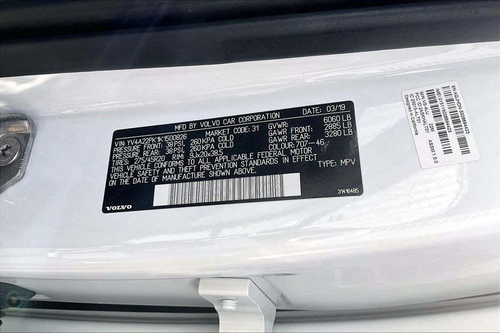 2019 Volvo XC90 T6 Momentum