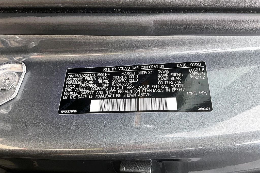 2020 Volvo XC90 T6 Inscription