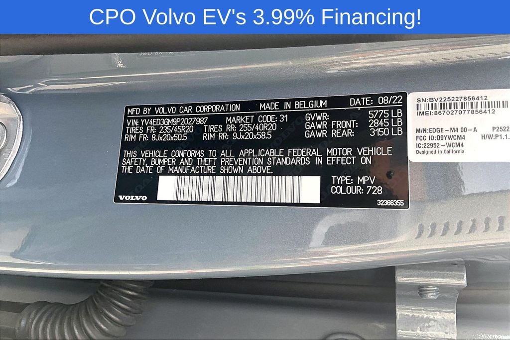 2023 Volvo C40 Recharge Pure Electric Ultimate