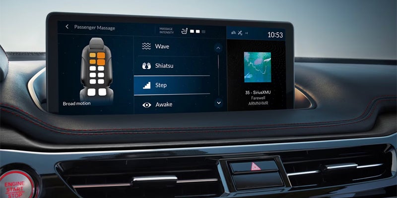 front LED console of a 2025 Acura MDX