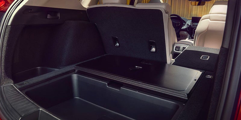 Interior view of the back seats of a 2025 Acura RDX