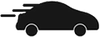 Accelertated car icon